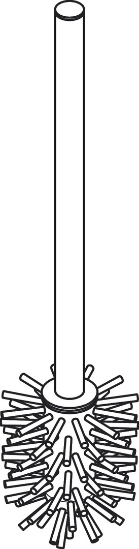 Toiletten-Ersatzbürste mit Stiel