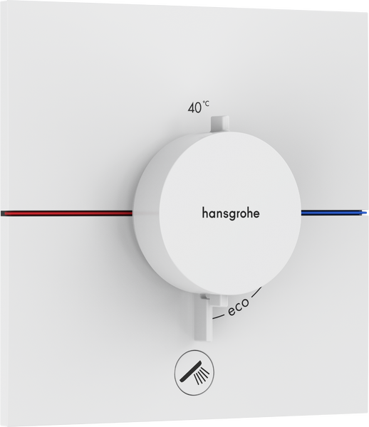 Thermostat for concealed installation for 1 function and additional outlet