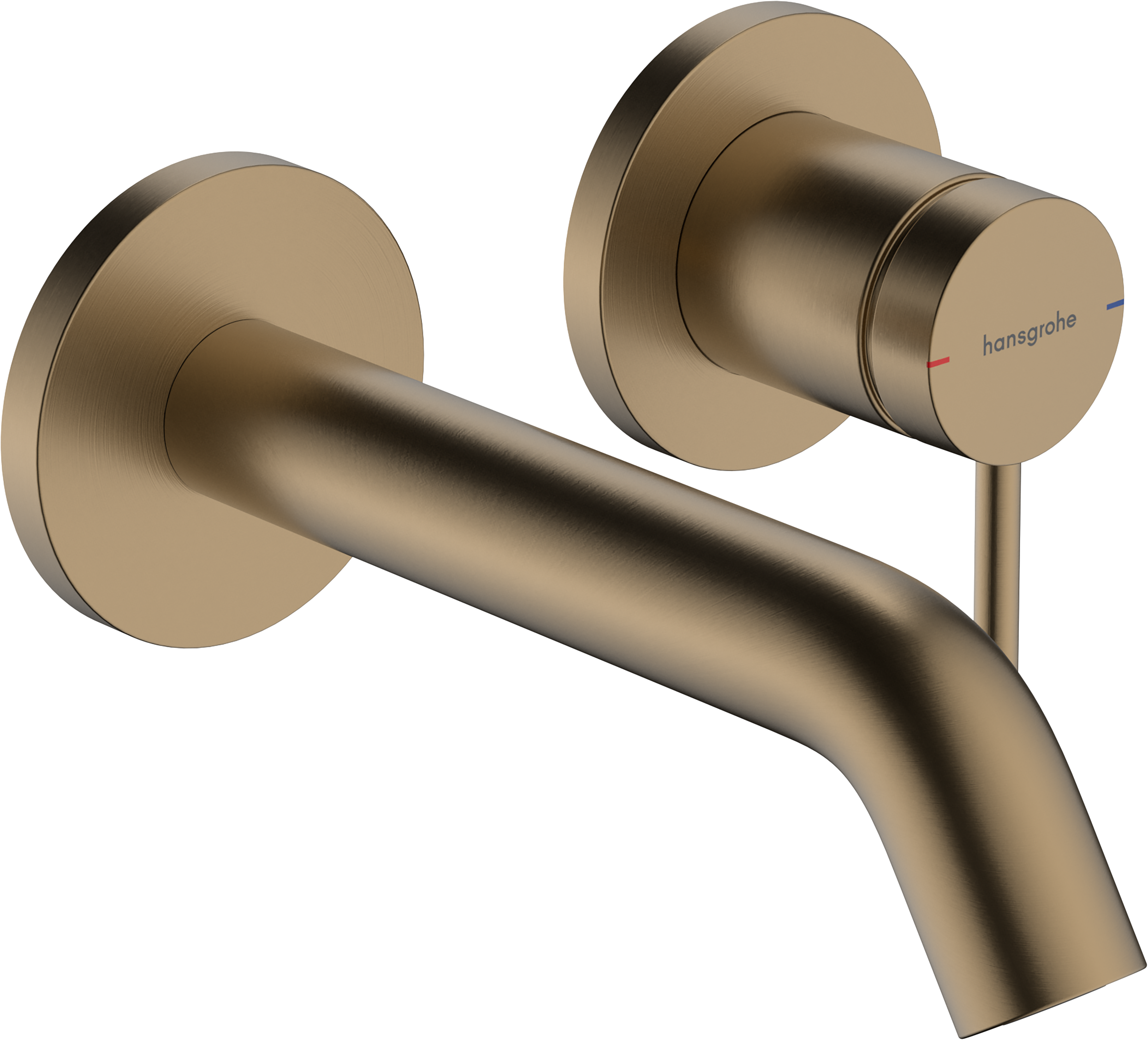 Miscelatore monocomando lavabo ad incasso a parete EcoSmart+ con bocca d'erogazione 16