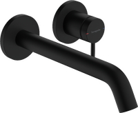 Mezclador monomando de lavabo empotrado con caño 22,5 cm