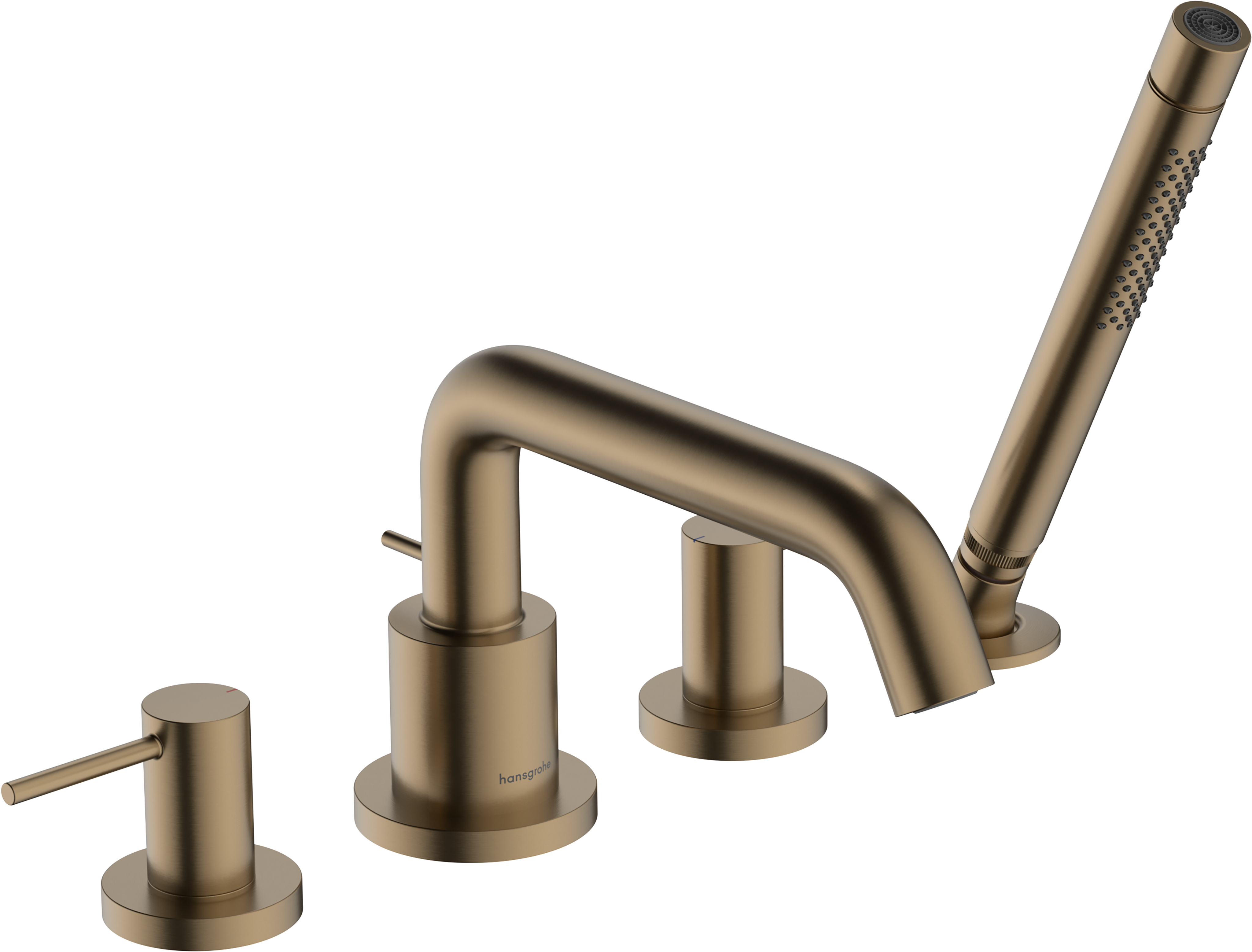 四孔翻边安装浴缸龙头