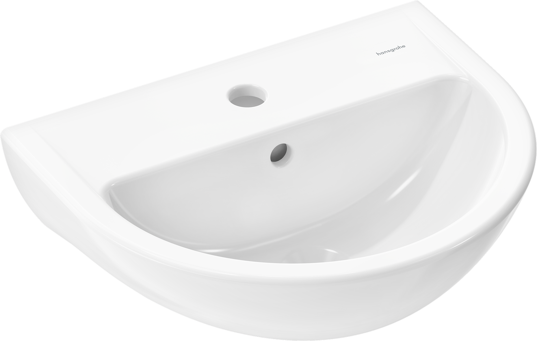 Handrinse basin 450/370 with tap hole and overflow