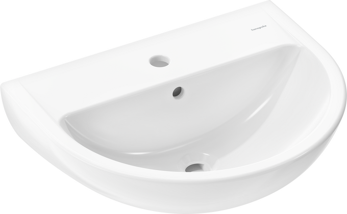 Wash basin 550/450 with tap hole and overflow