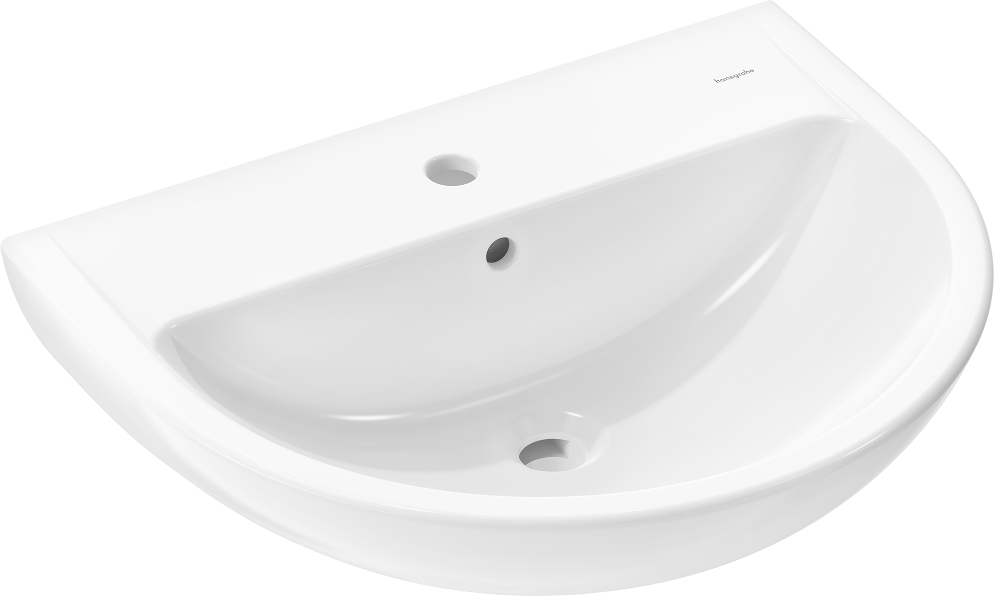 Lavabo 600/490 con orificio para grifo y rebosadero