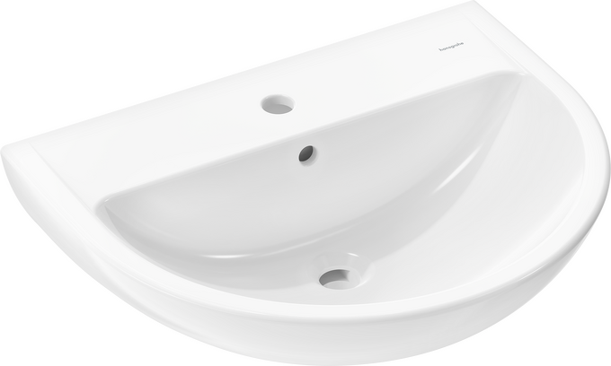 Lavabo 600/490 con foro rubinetteria e troppopieno