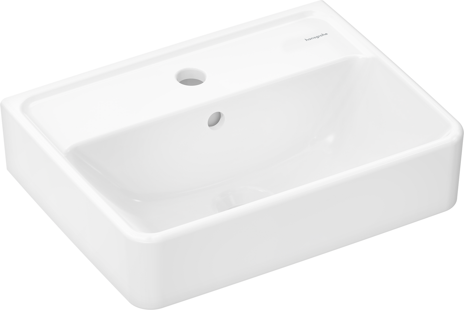 Mała umywalka wisząca 450/340 z otworem na baterię