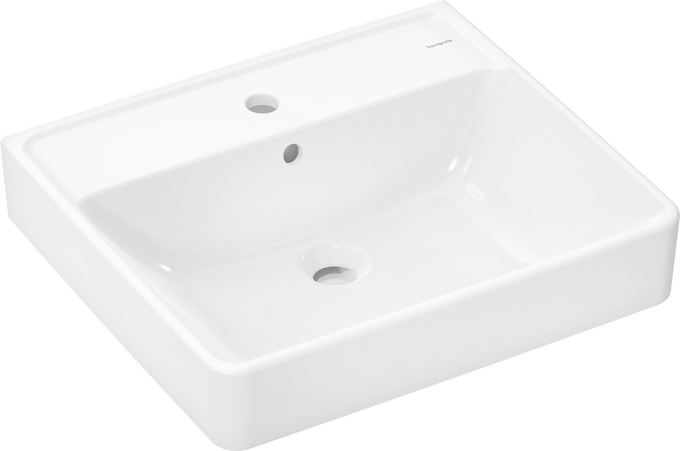 Countertop basin ground 550/480 with tap hole and overflow