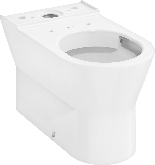 Floorstanding WC close coupled 640 back to wall with horizontal/vertical outlet