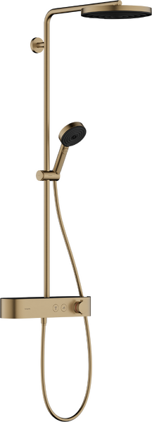 Showerpipe 260 1jet med ShowerTablet Select 400 Børstet bronse