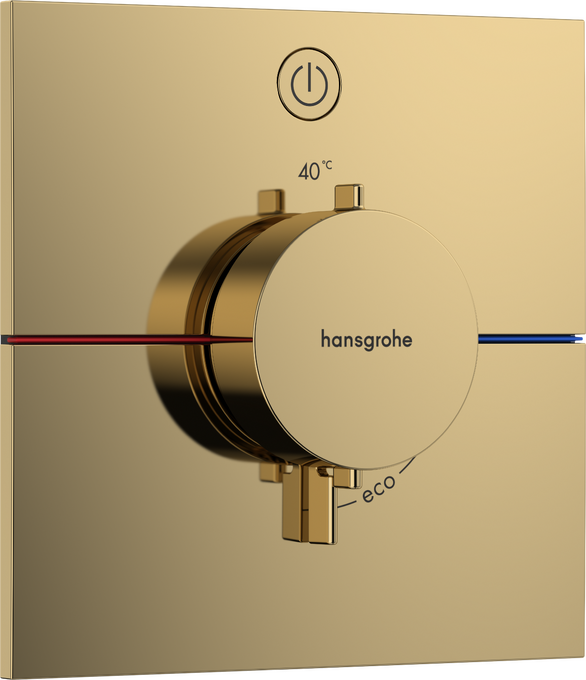 Thermostat for concealed installation for 1 function