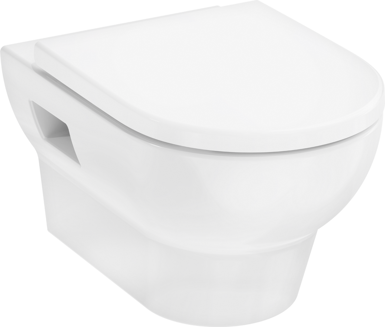 Set de inodoro supendido 540 AquaChannel Flush con asiento y tapa