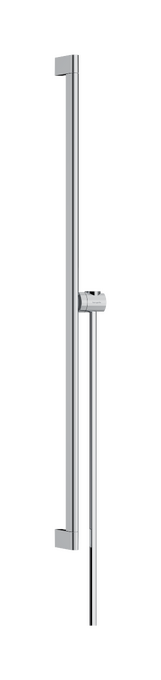 Barra de ducha S Puro 90 cm con soporte de ducha y flexo de ducha Isiflex 160 cm