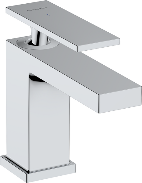 Pillar tap 80 EcoSmart+ with lever handle for cold water or pre-adjusted water without waste set Chrome
