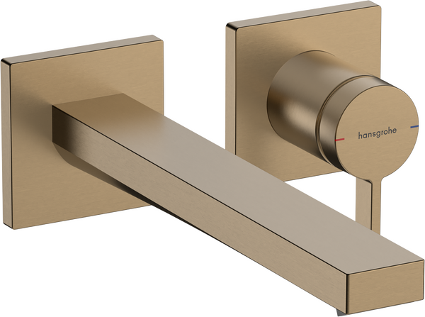 Mitigeur lavabo encastrée, avec bec 22,5 cm Brushed Bronze