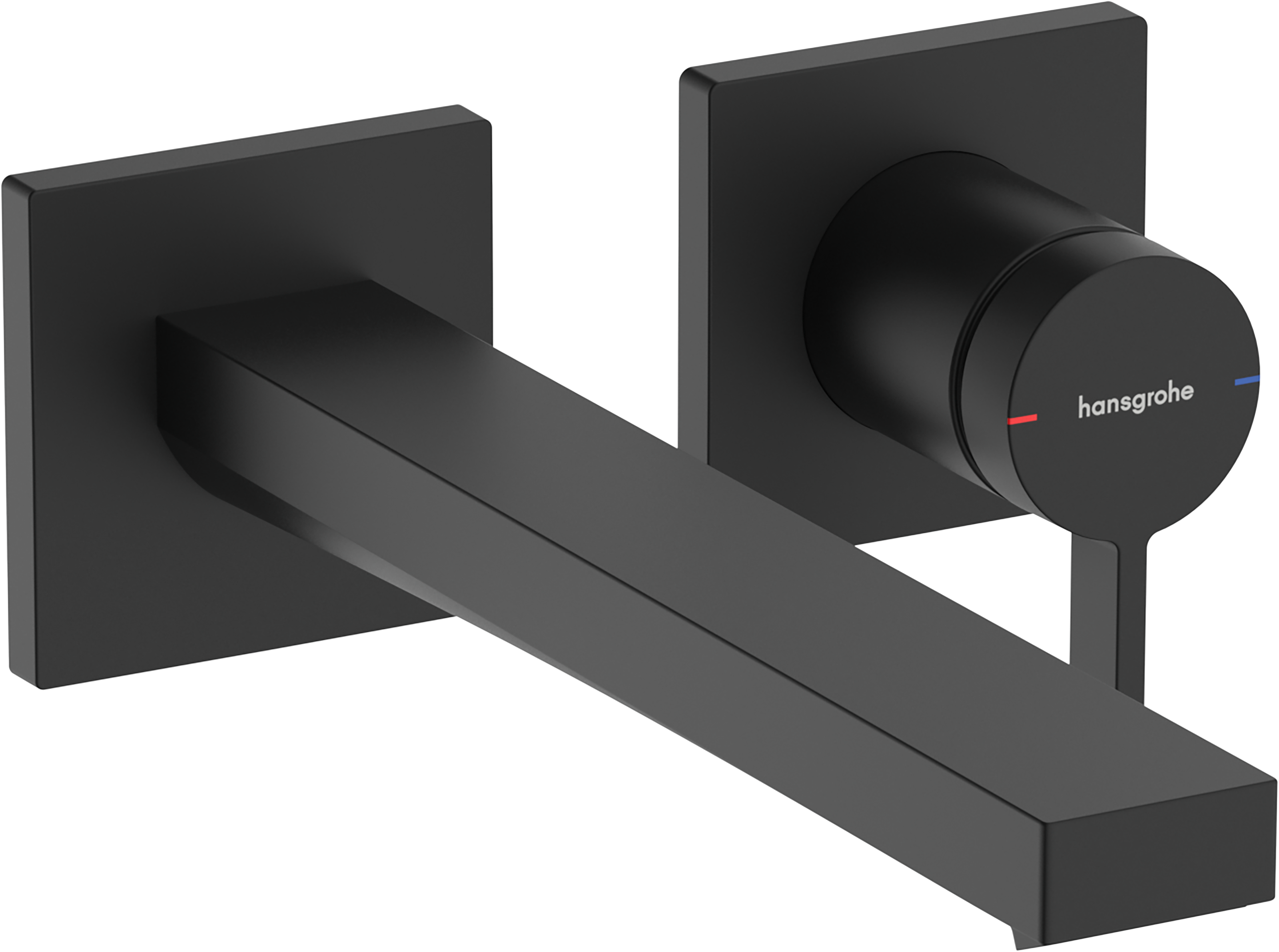 Single lever basin mixer for concealed installation wall-mounted EcoSmart+ with spout 22