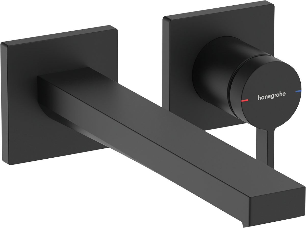 Single lever basin mixer for concealed installation wall-mounted EcoSmart+ with spout 22