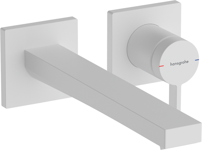 Single lever basin mixer for concealed installation wall-mounted EcoSmart+ with spout 22