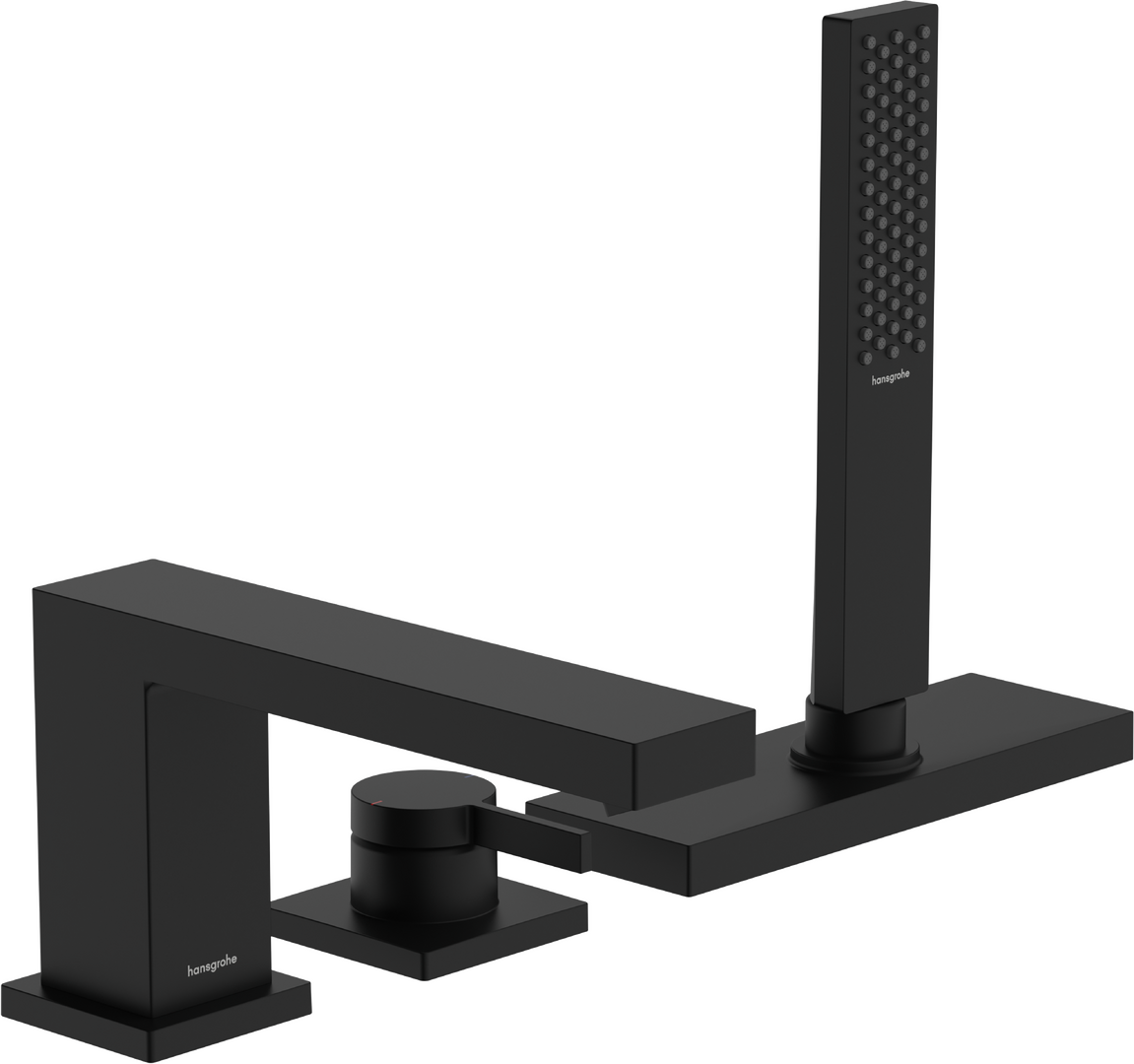 3-hole rim mounted single lever bath mixer with sBox