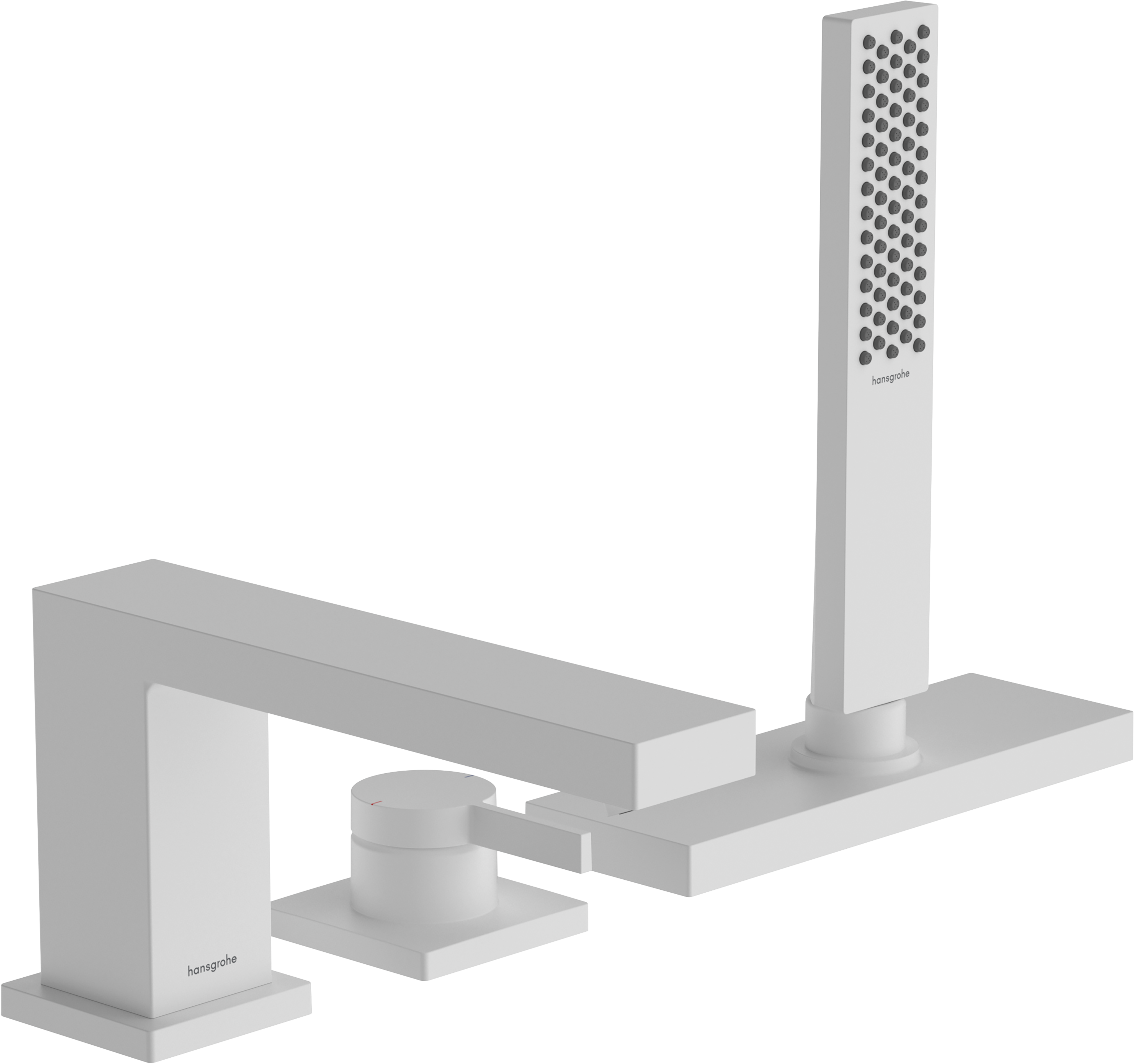 3-hole rim mounted single lever bath mixer with sBox