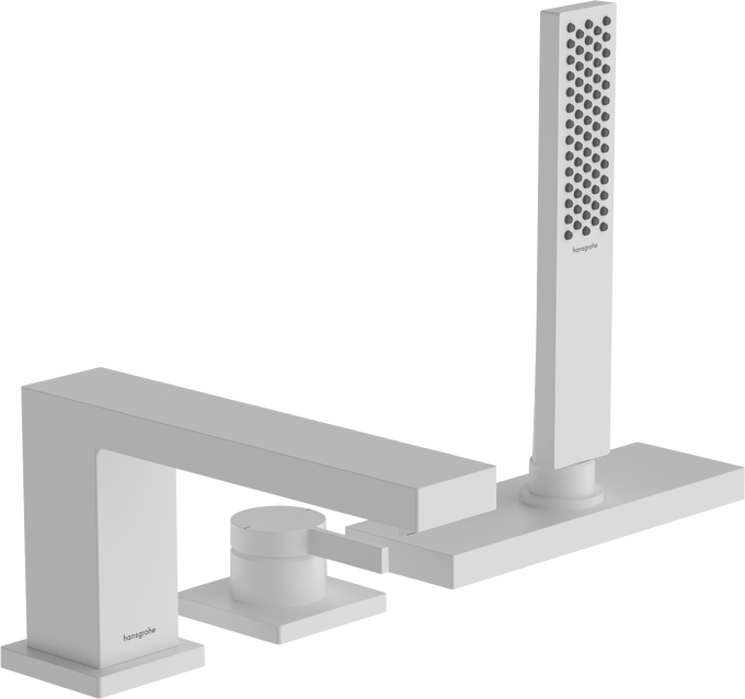 3-hole rim mounted single lever bath mixer with sBox