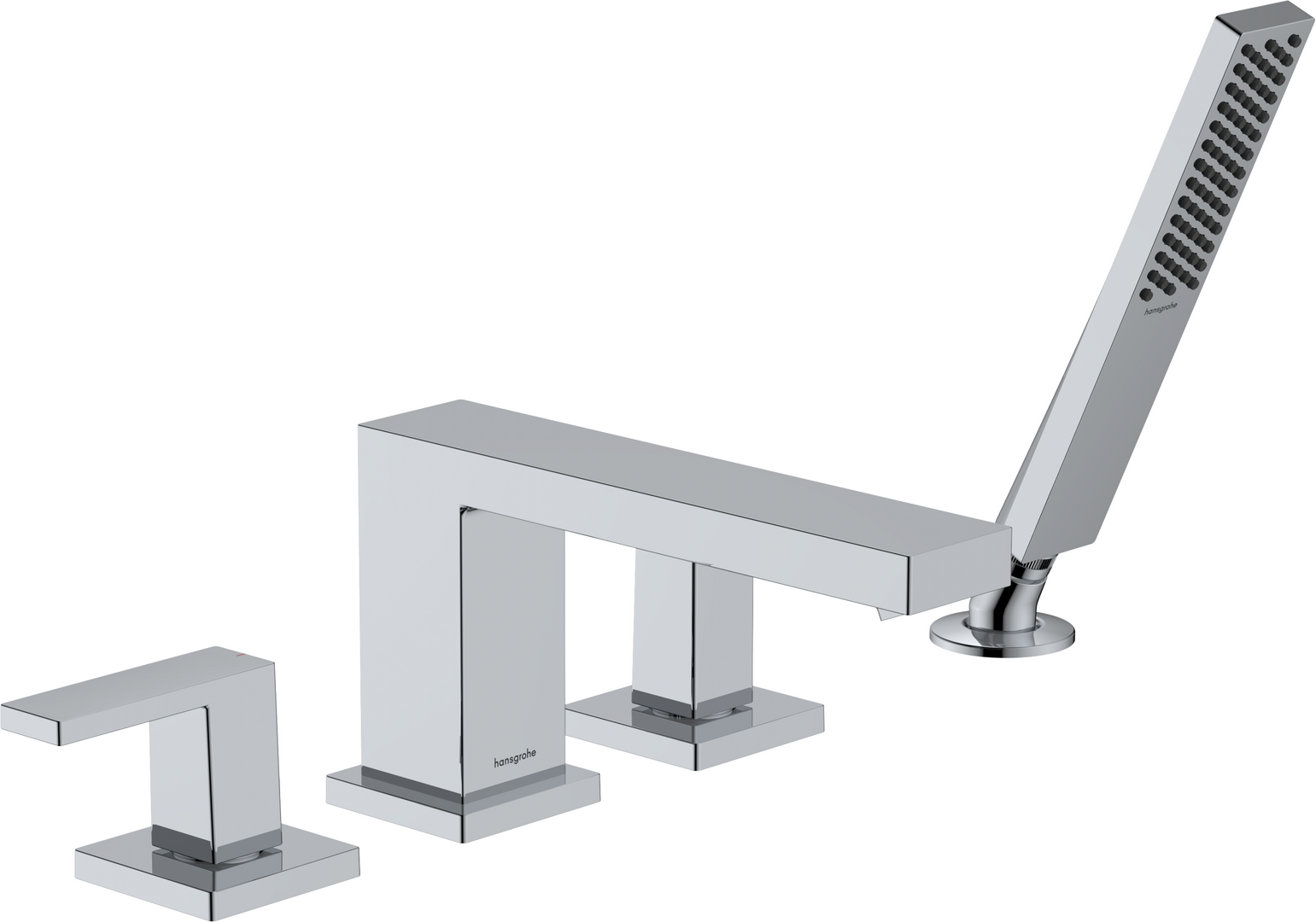 4-Hole Roman Tub Set with 1.75 Handshower