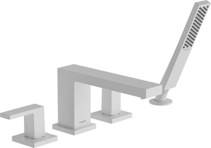 4-hole rim mounted bath mixer