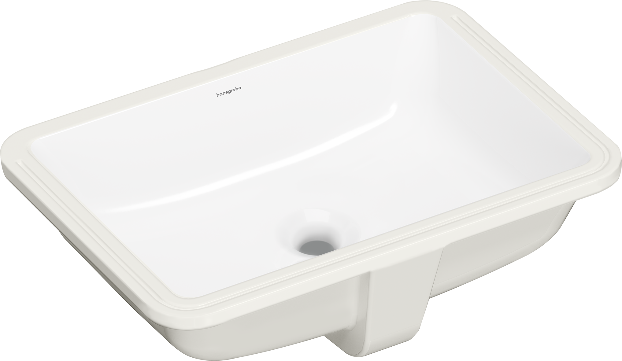 Under counter basin 500/350 without tap hole and with overflow