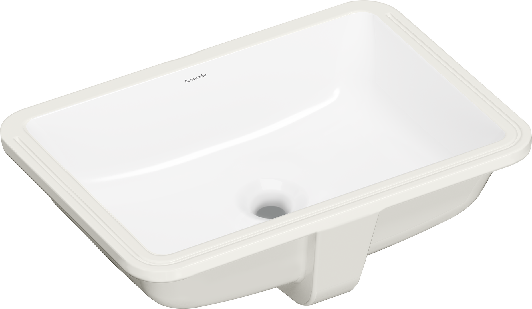 Under counter basin 500/350 without tap hole and with overflow