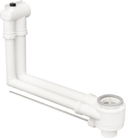 Set di scarico e troppopieno per azionamento eccentrico lavabo