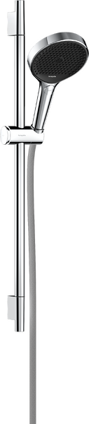 Zestaw prysznicowy 130 3jet z drążkiem S Puro 65 cm PushSlider i tekstylnym wężem Designflex 160 cm Zestaw prysznicowy 130 3jet z drążkiem S Puro 65 cm PushSlider i tekstylnym wężem Designflex 160 cm