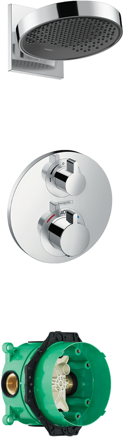 Bundle Round valve with Rainfinity overhead