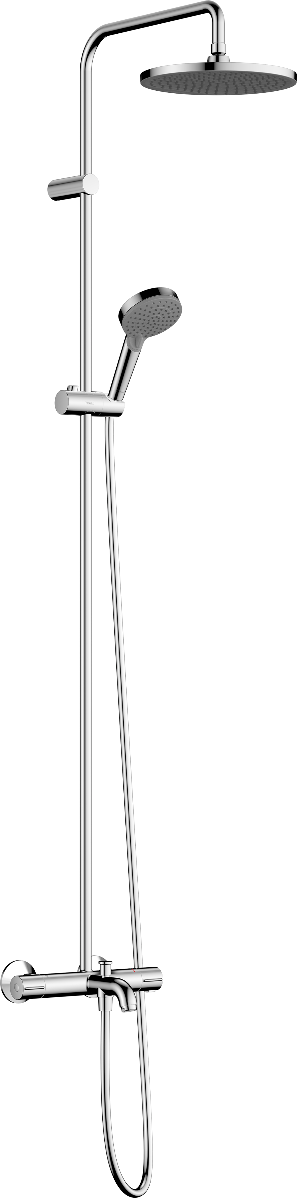 淋浴管240 单速，带恒温浴缸龙头