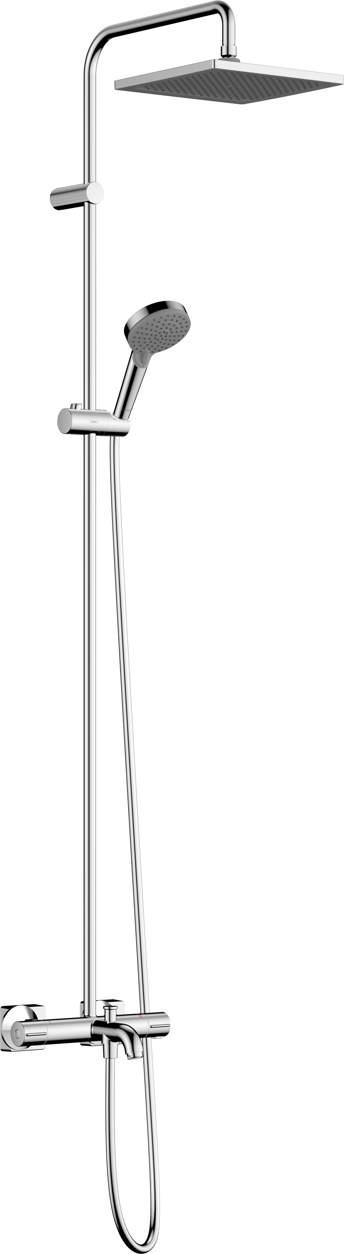 淋浴管240 单速，带恒温浴缸龙头