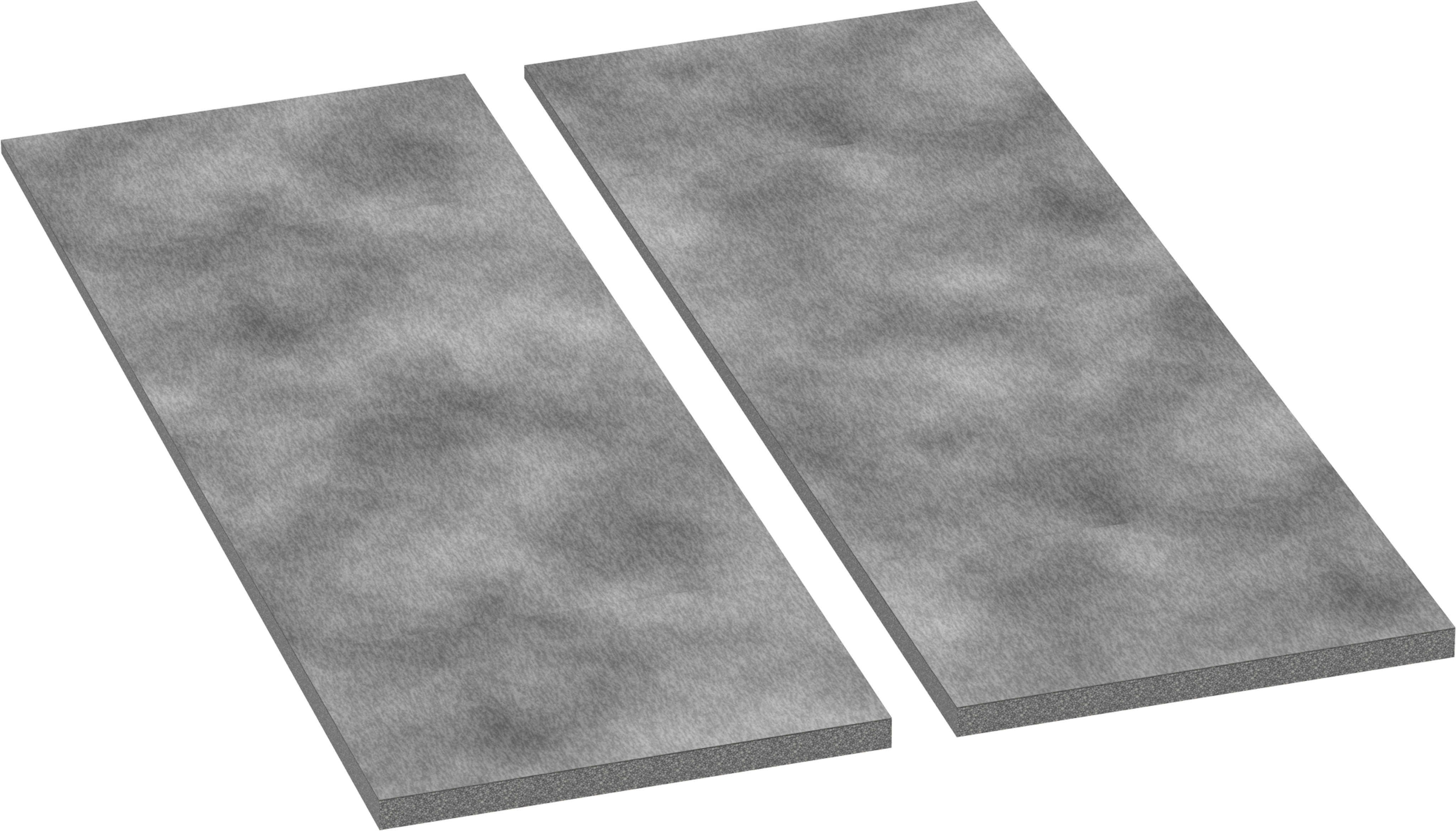 UK Slope board Side Extension Set 2x 350x1000 mm