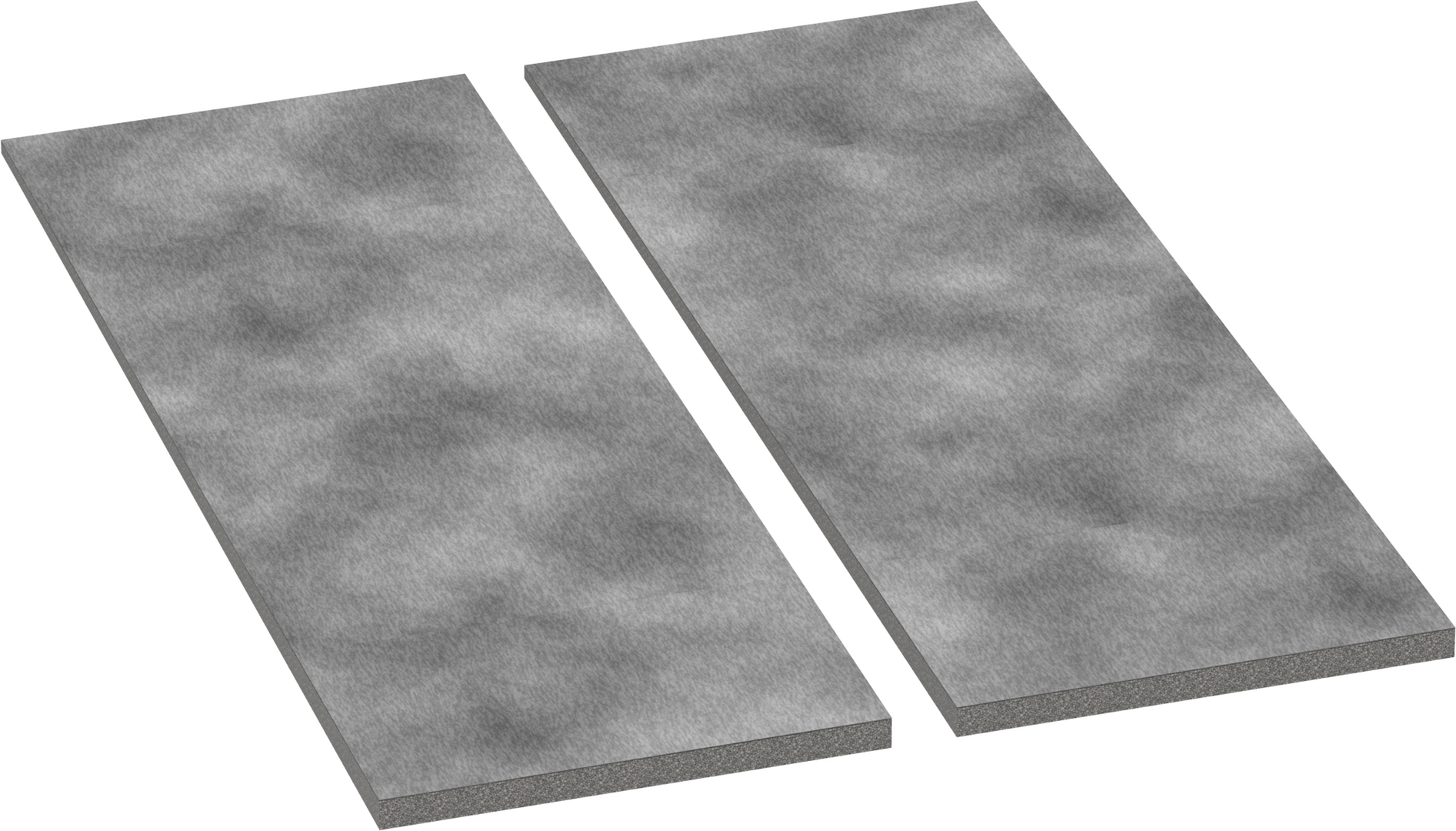 UK Slope board Side Extension Set 2x 350x1000 mm