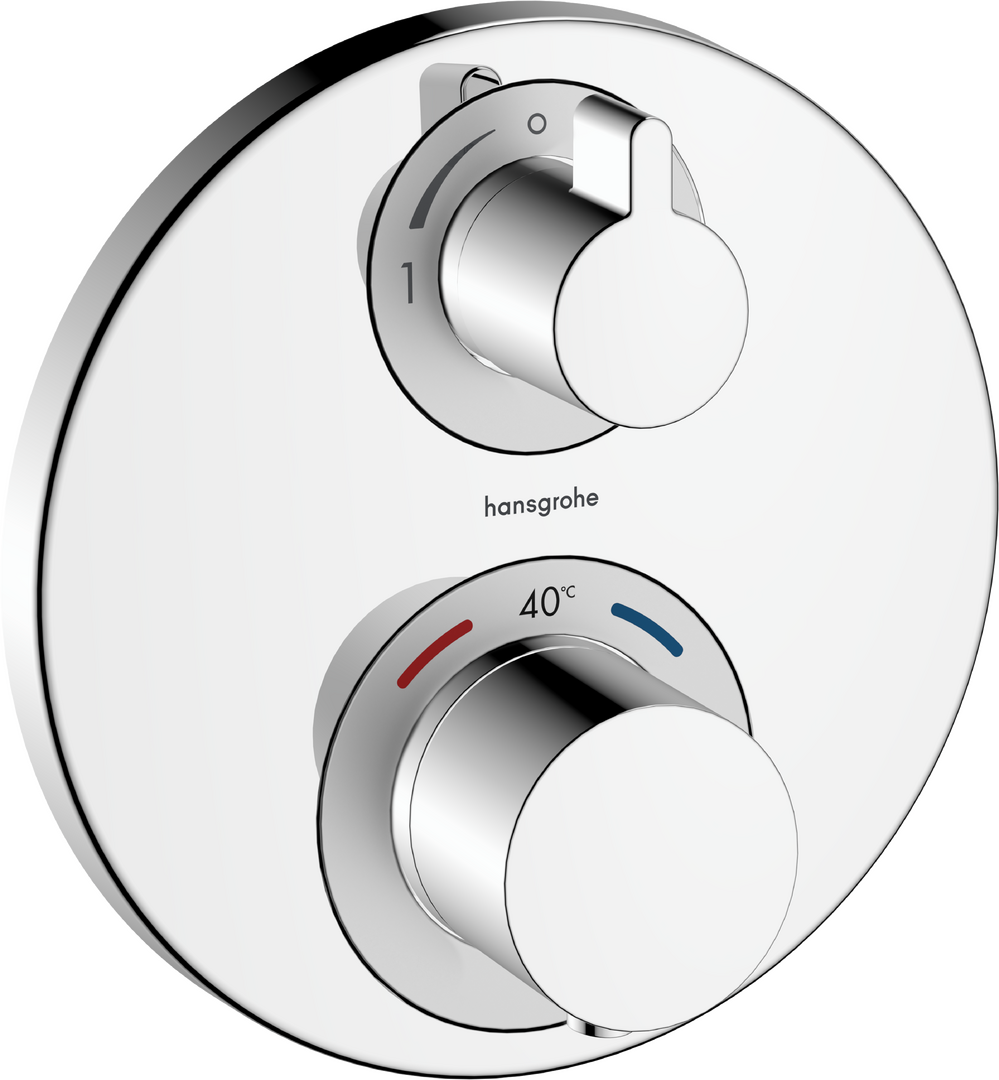 Thermostat for concealed installation for 2 functions