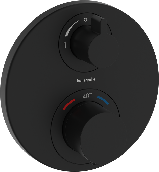 Thermostat for concealed installation for 2 functions