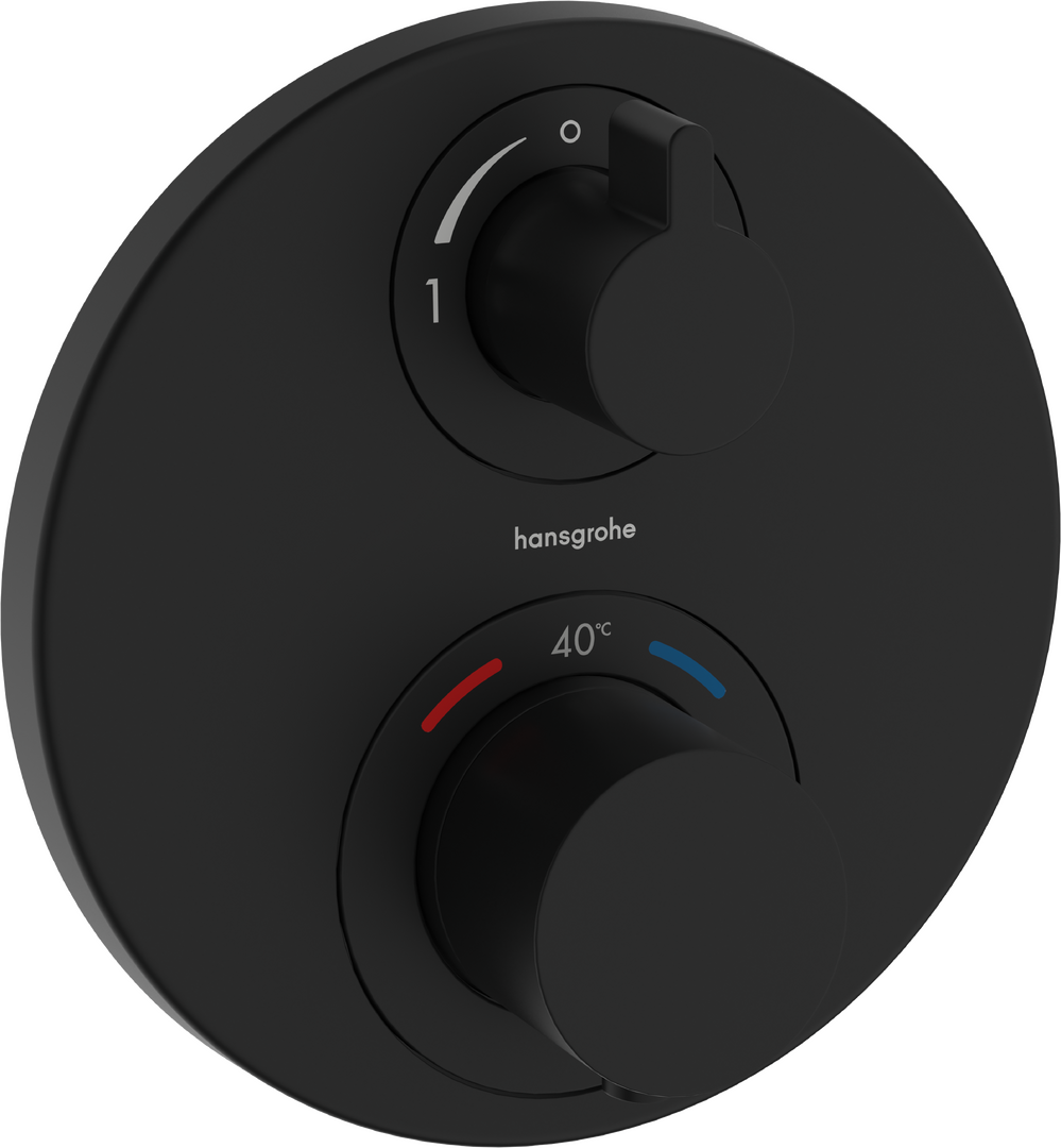 Thermostat for concealed installation for 2 functions