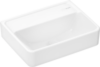 Mała umywalka wisząca 450/340 bez otworu na baterię, bez przelewu, SmartClean