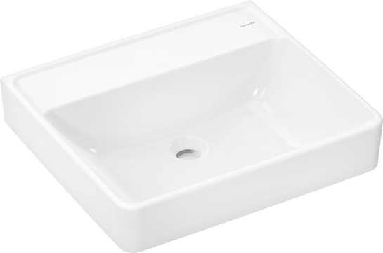 hansgrohe Xanuia Q Wash basin 650/480 with tap hole and overflow