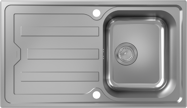 S440-A342 86 Built-in sink 342 with drain board long and automatic drain kit