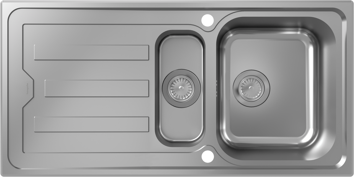 S440-A517 100 Built-in sink 342/145 with drain board and automatic drain kit