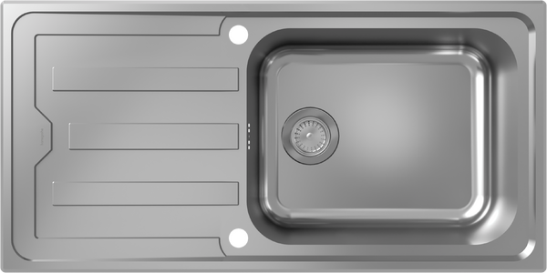 S440-A500 100 Built-in sink 500 with drain board and automatic drain kit