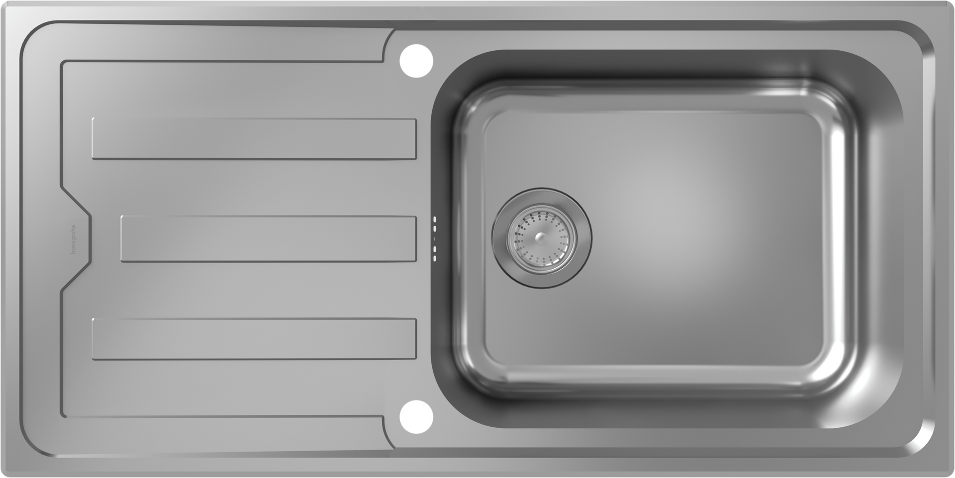 S440-A500 100 Built-in sink 500 with drain board and automatic drain kit