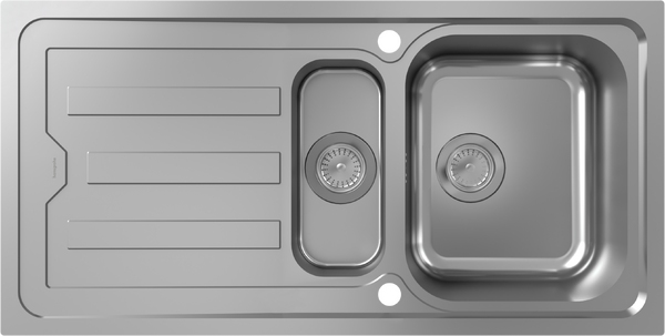 S440-F517 100 Built-in sink 342/145 with drain board and automatic drain kit