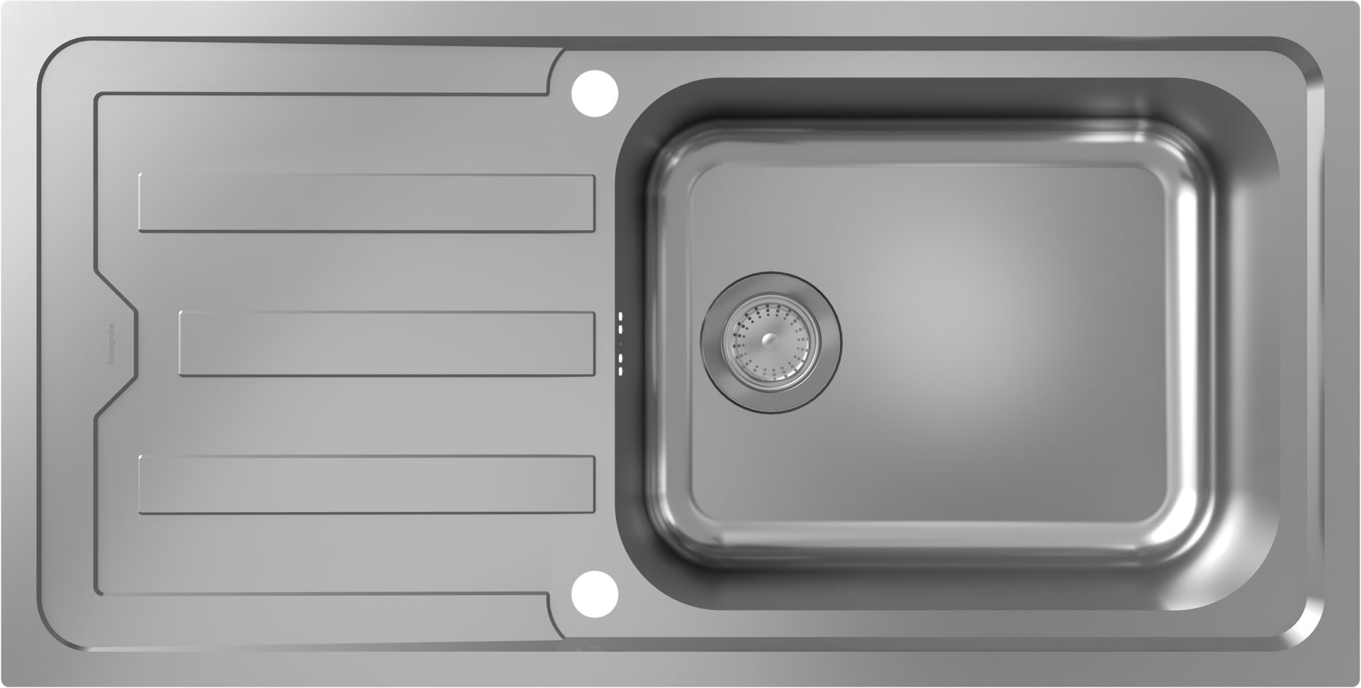 S440-F500 100 Built-in sink 500 with drain board and automatic drain kit