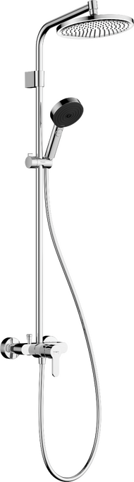 Showerpipe 240 1jet EcoSmart with single lever shower mixer Varia