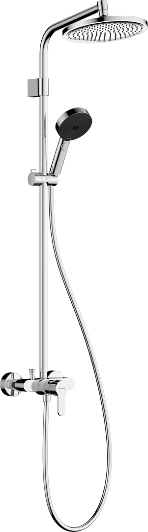 Showerpipe 240 1jet EcoSmart with single lever shower mixer Varia