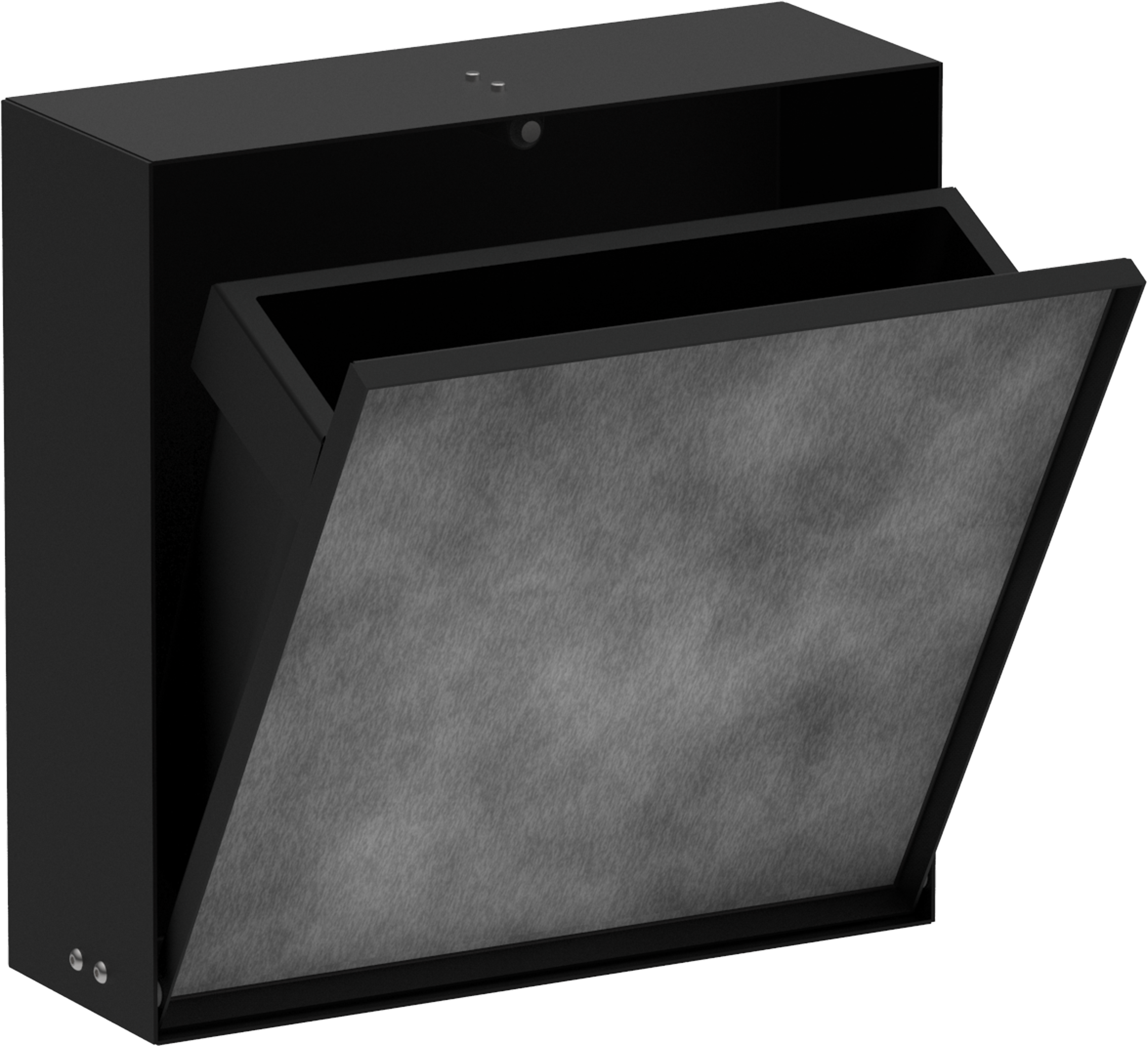 Recessed waste bin with tileable door 300/300/100