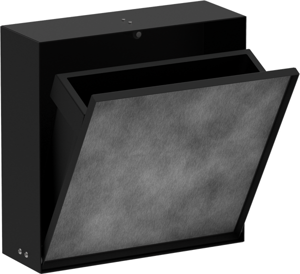 Seinään upotettava roskakori laatoitettavalla ovella 300/300/100